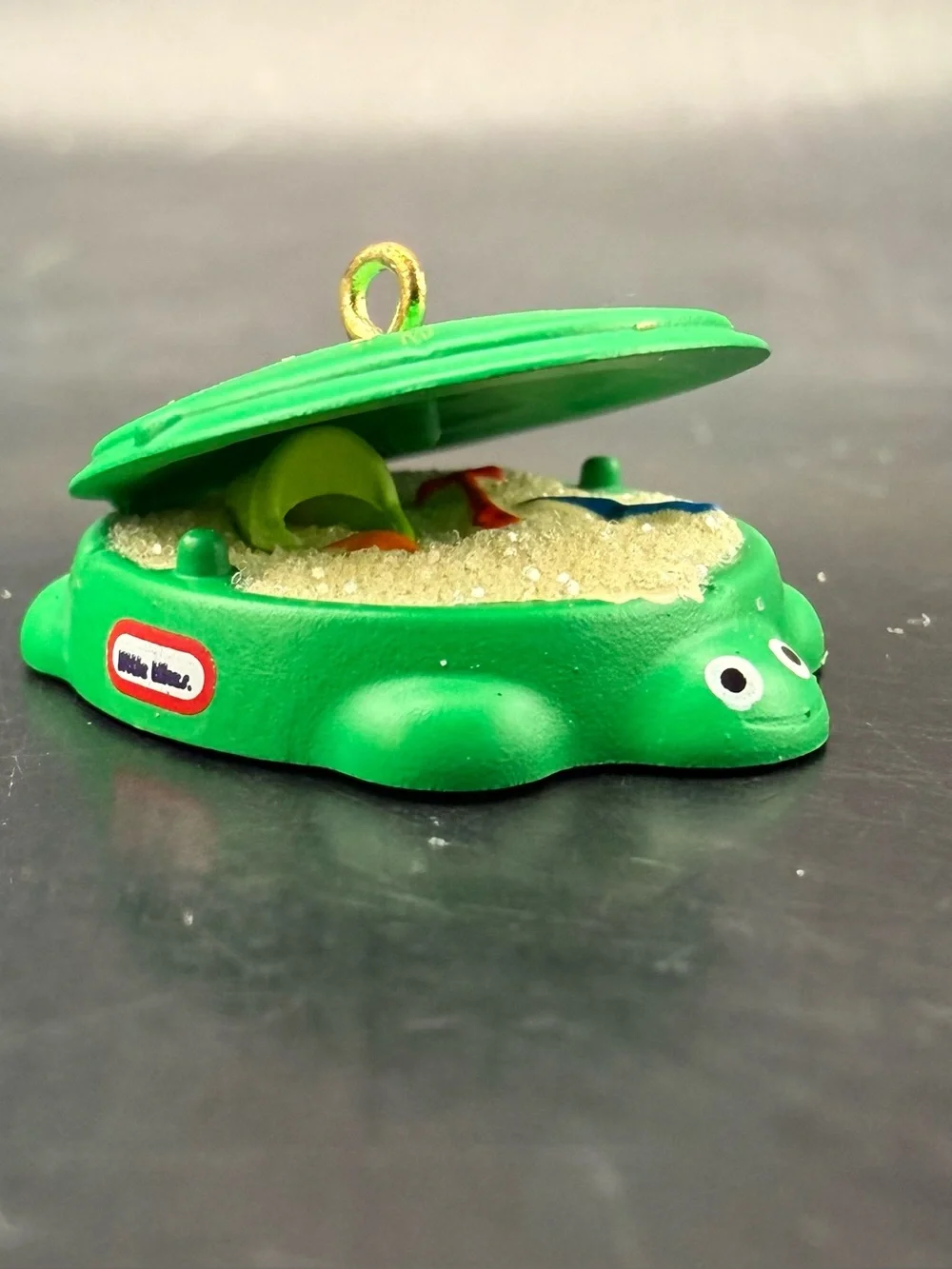 New Hallmark Keepsake 2016 Little Tikes Turtle Sandbox Mini Christmas Ornament